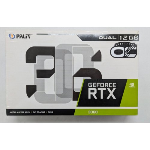 Купить Видеокарта Palit GeForce RTX 3060 Dual OC 12288MB (NE63060T19K9-190AD) (Восстановлено продавцом, 793574) с проверкой совместимости: обзор, характеристики, цена в Киеве, Днепре, Одессе, Харькове, Украине | интернет-магазин TELEMART.UA фото
