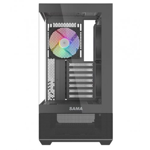 Купить Корпус SAMA V40 без БП (V40-BKADA6X1-GL) Black с проверкой совместимости: обзор, характеристики, цена в Киеве, Днепре, Одессе, Харькове, Украине | интернет-магазин TELEMART.UA фото