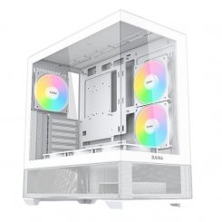 Корпус SAMA V40 без БП (V40-WHADA6X1-GL) White