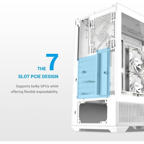 Корпус SAMA V40 без БЖ (V40-WHADA6X1-GL) White купити з перевіркою сумісності: огляд, характеристики, ціна у Києві, Львові, Вінниці, Хмельницькому, Івано-Франківську, Україні | інтернет-магазин TELEMART.UA фото