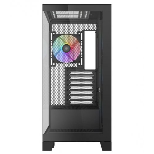 Корпус SAMA V50 без БЖ (V50-BKADA4X1-GL) Black купити з перевіркою сумісності: огляд, характеристики, ціна у Києві, Львові, Вінниці, Хмельницькому, Івано-Франківську, Україні | інтернет-магазин TELEMART.UA фото