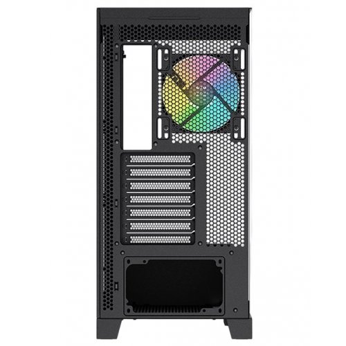 Корпус SAMA V50 без БЖ (V50-BKADA4X1-GL) Black купити з перевіркою сумісності: огляд, характеристики, ціна у Києві, Львові, Вінниці, Хмельницькому, Івано-Франківську, Україні | інтернет-магазин TELEMART.UA фото