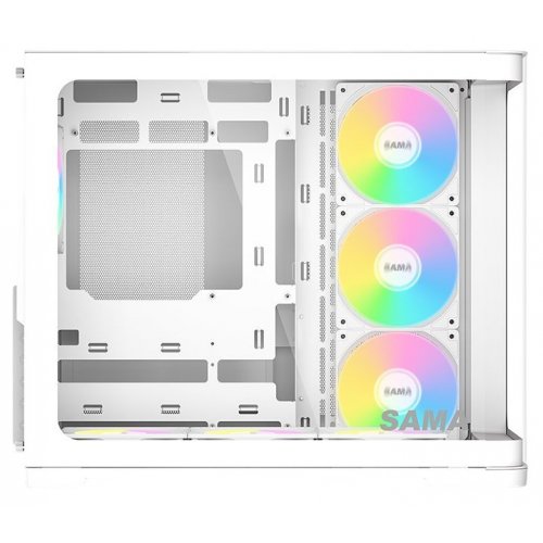 Купить Корпус SAMA V60 без БП (V60-WHADA7X1-GL) White с проверкой совместимости: обзор, характеристики, цена в Киеве, Днепре, Одессе, Харькове, Украине | интернет-магазин TELEMART.UA фото
