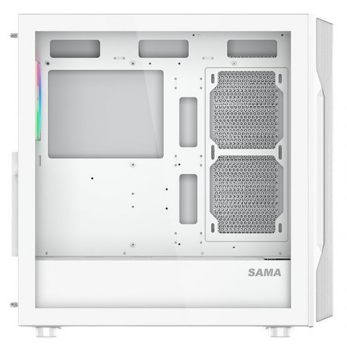 Корпус SAMA S40 без БЖ (S40-WHAPA4X1-GL) White купити з перевіркою сумісності: огляд, характеристики, ціна у Києві, Львові, Вінниці, Хмельницькому, Івано-Франківську, Україні | інтернет-магазин TELEMART.UA фото