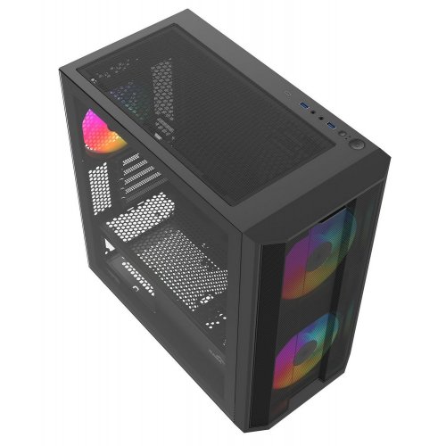Корпус SAMA S30 без БП (S30-BKMPA3X1-GL) Black купить в Украине: Киев, Днепр, Харьков, Одесса  | Проверка совместимости, низкая цена, отзывы, характеристики от TELEMART фото