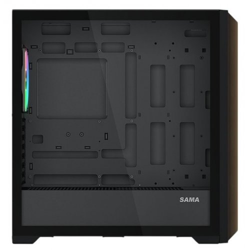 Корпус SAMA Z60 без БЖ (Z60-BKAWA4X1-GL) Black купити з перевіркою сумісності: огляд, характеристики, ціна у Києві, Львові, Вінниці, Хмельницькому, Івано-Франківську, Україні | інтернет-магазин TELEMART.UA фото
