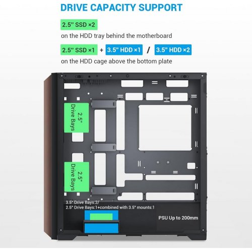 Корпус SAMA Z60 без БЖ (Z60-BKAWA4X1-GL) Black купити з перевіркою сумісності: огляд, характеристики, ціна у Києві, Львові, Вінниці, Хмельницькому, Івано-Франківську, Україні | інтернет-магазин TELEMART.UA фото