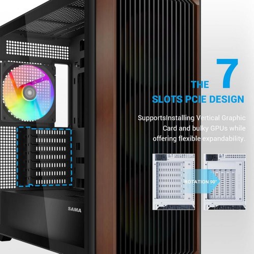 Корпус SAMA Z60 без БЖ (Z60-BKAWA4X1-GL) Black купити з перевіркою сумісності: огляд, характеристики, ціна у Києві, Львові, Вінниці, Хмельницькому, Івано-Франківську, Україні | інтернет-магазин TELEMART.UA фото