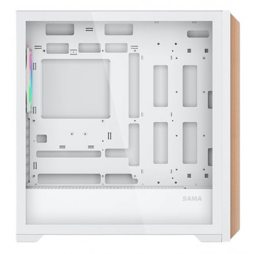 Корпус SAMA Z60 без БЖ (Z60-WHAWA4X1-GL) White купити з перевіркою сумісності: огляд, характеристики, ціна у Києві, Львові, Вінниці, Хмельницькому, Івано-Франківську, Україні | інтернет-магазин TELEMART.UA фото
