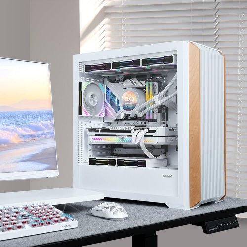 Корпус SAMA Z60 без БЖ (Z60-WHAWA4X1-GL) White купити з перевіркою сумісності: огляд, характеристики, ціна у Києві, Львові, Вінниці, Хмельницькому, Івано-Франківську, Україні | інтернет-магазин TELEMART.UA фото