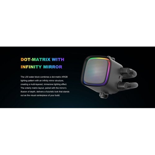 Готова СВО SAMA L50 360 (L50-BKWAYX03-G) Black купити з перевіркою сумісності: огляд, характеристики, ціна у Києві, Львові, Вінниці, Хмельницькому, Івано-Франківську, Україні | інтернет-магазин TELEMART.UA фото