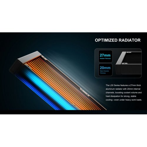 Готова СВО SAMA L50 360 (L50-BKWAYX03-G) Black купити з перевіркою сумісності: огляд, характеристики, ціна у Києві, Львові, Вінниці, Хмельницькому, Івано-Франківську, Україні | інтернет-магазин TELEMART.UA фото