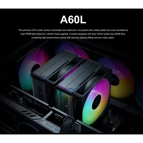 Купить Кулер SAMA A60L (A60-XXWAYXOX-G) Black/Silver с проверкой совместимости: обзор, характеристики, цена в Киеве, Днепре, Одессе, Харькове, Украине | интернет-магазин TELEMART.UA фото