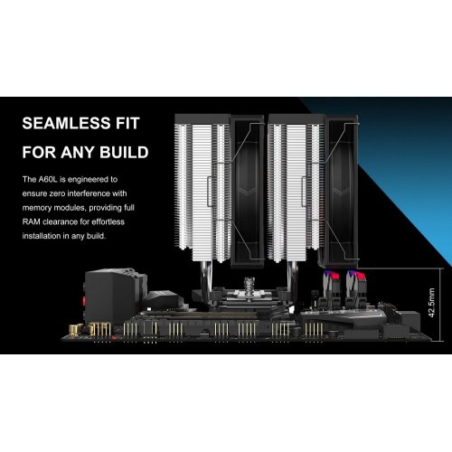 Купить Кулер SAMA A60L (A60-XXWAYXOX-G) Black/Silver с проверкой совместимости: обзор, характеристики, цена в Киеве, Днепре, Одессе, Харькове, Украине | интернет-магазин TELEMART.UA фото