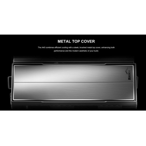 Купить Кулер SAMA A40 (A40-BKWNNXOX-G) Black с проверкой совместимости: обзор, характеристики, цена в Киеве, Днепре, Одессе, Харькове, Украине | интернет-магазин TELEMART.UA фото