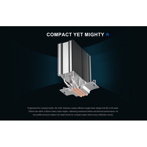 Купить Кулер SAMA X30L (X30-XXWAYXOX-G) Black/Silver с проверкой совместимости: обзор, характеристики, цена в Киеве, Днепре, Одессе, Харькове, Украине | интернет-магазин TELEMART.UA фото