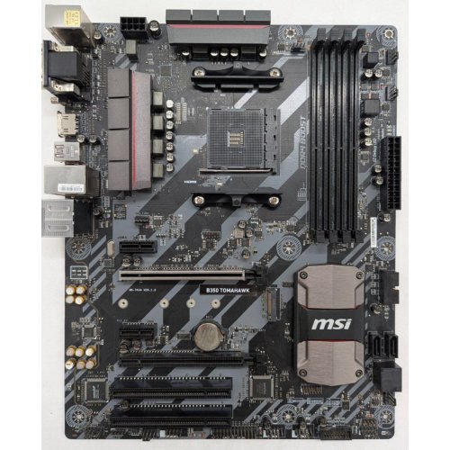 Купить Материнская плата MSI B350 TOMAHAWK (sAM4, AMD B350) (Восстановлено продавцом, 793693) с проверкой совместимости: обзор, характеристики, цена в Киеве, Днепре, Одессе, Харькове, Украине | интернет-магазин TELEMART.UA фото