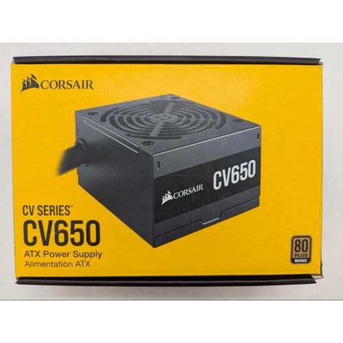 Блок живлення Corsair CV650 650W (CP-9020236-EU) (Відновлено продавцем, 793697) купити з перевіркою сумісності: огляд, характеристики, ціна у Києві, Львові, Вінниці, Хмельницькому, Івано-Франківську, Україні | інтернет-магазин TELEMART.UA фото