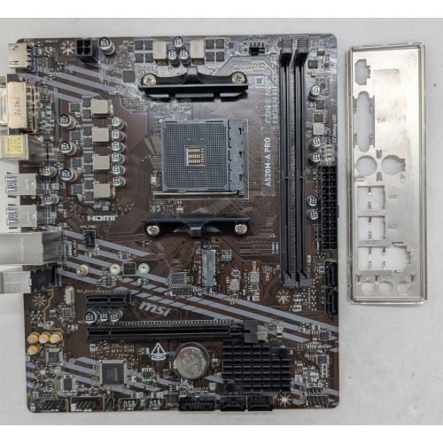 Материнська плата MSI A520M-A PRO (sAM4, AMD A520) (Відновлено продавцем, 793706) купити з перевіркою сумісності: огляд, характеристики, ціна у Києві, Львові, Вінниці, Хмельницькому, Івано-Франківську, Україні | інтернет-магазин TELEMART.UA фото