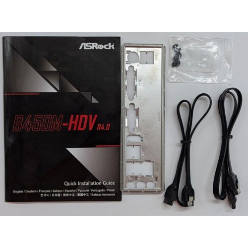 Материнська плата AsRock B450M-HDV R4.0 (sAM4, AMD B450) (Відновлено продавцем, 793913) купити з перевіркою сумісності: огляд, характеристики, ціна у Києві, Львові, Вінниці, Хмельницькому, Івано-Франківську, Україні | інтернет-магазин TELEMART.UA фото