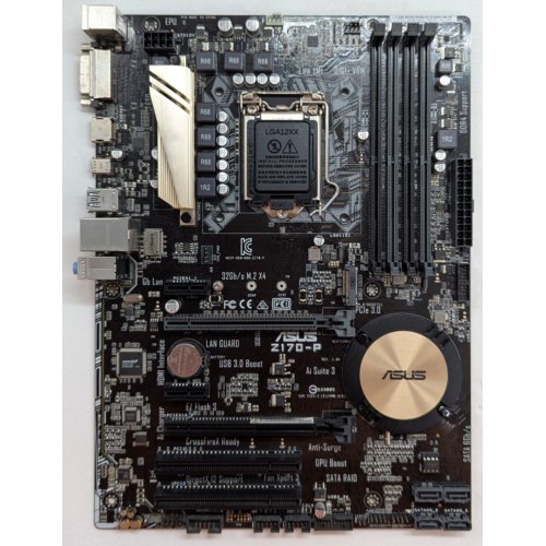 Купить Материнская плата Asus Z170-P (s1151, Intel Z170) (Восстановлено продавцом, 793914) с проверкой совместимости: обзор, характеристики, цена в Киеве, Днепре, Одессе, Харькове, Украине | интернет-магазин TELEMART.UA фото