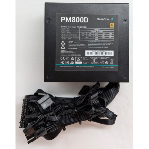 Купить Блок питания Deepcool PM800D 800W (R-PM800D-FA0B-EU) (Восстановлено продавцом, 793920) с проверкой совместимости: обзор, характеристики, цена в Киеве, Днепре, Одессе, Харькове, Украине | интернет-магазин TELEMART.UA фото