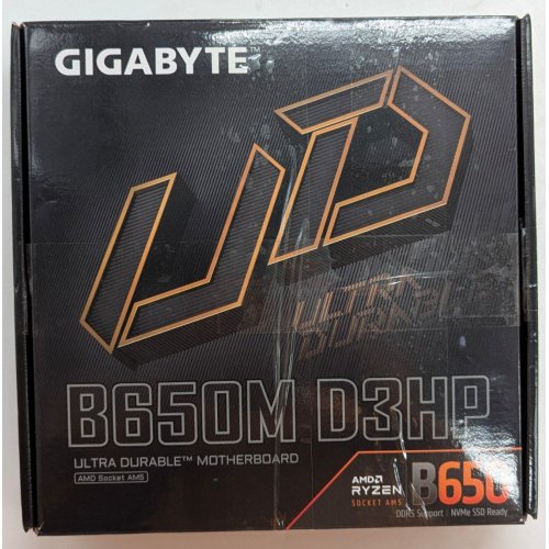 Купить Материнская плата Gigabyte B650M D3HP (sAM5, AMD B650) (Восстановлено продавцом, 793922) с проверкой совместимости: обзор, характеристики, цена в Киеве, Днепре, Одессе, Харькове, Украине | интернет-магазин TELEMART.UA фото