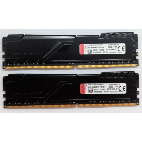 Купить Озу HyperX DDR4 16GB (2x8GB) 3200Mhz Fury Black (HX432C16FB3K2/16) (Восстановлено продавцом, 793924) с проверкой совместимости: обзор, характеристики, цена в Киеве, Днепре, Одессе, Харькове, Украине | интернет-магазин TELEMART.UA фото