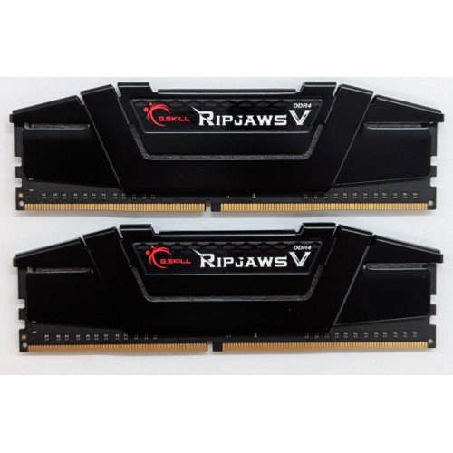 Купить Озу G.Skill DDR4 16GB (2x8GB) 3200Mhz Ripjaws V (F4-3200C16D-16GVKB) (Восстановлено продавцом, 793929) с проверкой совместимости: обзор, характеристики, цена в Киеве, Днепре, Одессе, Харькове, Украине | интернет-магазин TELEMART.UA фото