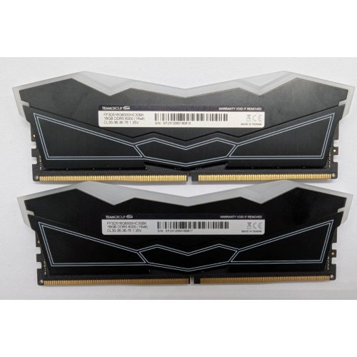 Озп Team DDR5 32GB (2x16GB) 6000Mhz T-Force Delta RGB (FF3D532G6000HC30DC01) (Відновлено продавцем, 793986) купити з перевіркою сумісності: огляд, характеристики, ціна у Києві, Львові, Вінниці, Хмельницькому, Івано-Франківську, Україні | інтернет-магазин TELEMART.UA фото