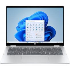 Ноутбук HP OmniBook 5 Flip 14-fp0013ua (BV5T5EA) Glacier Silver / 14″ (1920x1200, IPS) / Intel Core 5 120U (0.9-5.0 ГГц), 10 ядер / Intel Iris Xe Graphics / 16 ГБ (LPDDR5) / 1024 ГБ (SSD) / DOS