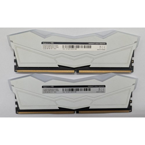 Озп Team DDR5 32GB (2x16GB) 6000Mhz T-Force Delta RGB White (FF4D532G6000HC30DC01) (Відновлено продавцем, 794032) купити з перевіркою сумісності: огляд, характеристики, ціна у Києві, Львові, Вінниці, Хмельницькому, Івано-Франківську, Україні | інтернет-магазин TELEMART.UA фото