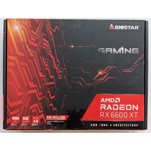 Купить Видеокарта Biostar Radeon RX 6600 XT 8192MB (VA66T6TM81) (Восстановлено продавцом, 794058) с проверкой совместимости: обзор, характеристики, цена в Киеве, Днепре, Одессе, Харькове, Украине | интернет-магазин TELEMART.UA фото