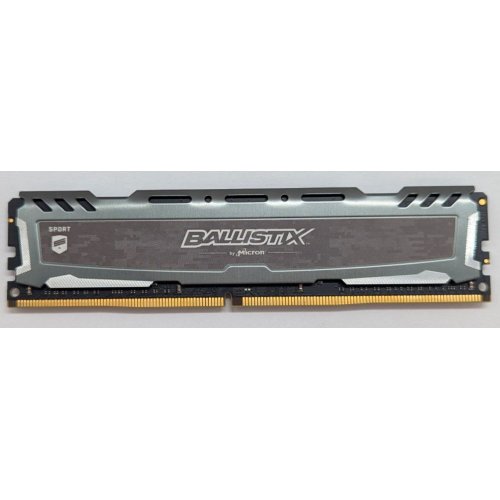 Озп Crucial DDR4 16GB 2666Mhz Ballistix Sport LT Grey (BLS16G4D26BFSB) (Відновлено продавцем, 794073) купити з перевіркою сумісності: огляд, характеристики, ціна у Києві, Львові, Вінниці, Хмельницькому, Івано-Франківську, Україні | інтернет-магазин TELEMART.UA фото