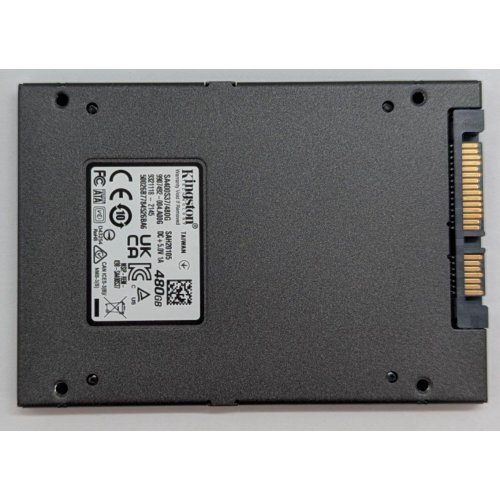Ssd-диск Kingston SSDNow A400 TLC 480GB 2.5'' (SA400S37/480G) (Відновлено продавцем, 794282) купити з перевіркою сумісності: огляд, характеристики, ціна у Києві, Львові, Вінниці, Хмельницькому, Івано-Франківську, Україні | інтернет-магазин TELEMART.UA фото