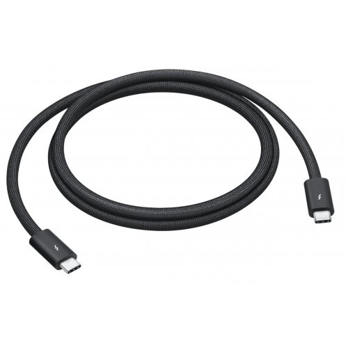 Купити Кабель Apple Thunderbolt 5 USB Type-C to USB Type-C Pro 1m (MDW94ZM/A) Black - ціна в Києві, Львові, Вінниці, Хмельницькому, Франківську, Україні | інтернет-магазин TELEMART.UA фото