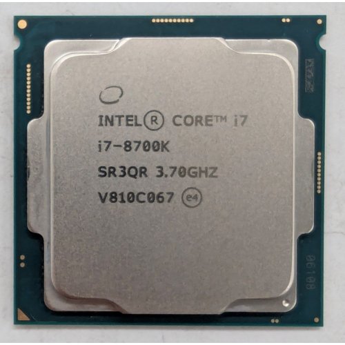 Процесор Intel Core i7-8700K 3.7(4.7)GHz 12MB s1151 Tray (CM8068403358220) (Відновлено продавцем, 794395) купити з перевіркою сумісності: огляд, характеристики, ціна у Києві, Львові, Вінниці, Хмельницькому, Івано-Франківську, Україні | інтернет-магазин TELEMART.UA фото