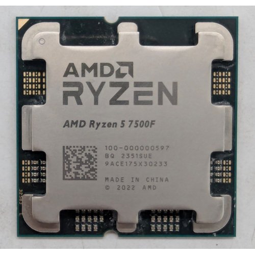 Купить Процессор AMD Ryzen 5 7500F 3.7(5.0)GHz 32MB sAM5 Tray (100-000000597) (Восстановлено продавцом, 794398) с проверкой совместимости: обзор, характеристики, цена в Киеве, Днепре, Одессе, Харькове, Украине | интернет-магазин TELEMART.UA фото
