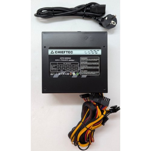 Купить Блок питания CHIEFTEC Smart 500W (GPS-500A8) (Восстановлено продавцом, 794401) с проверкой совместимости: обзор, характеристики, цена в Киеве, Днепре, Одессе, Харькове, Украине | интернет-магазин TELEMART.UA фото