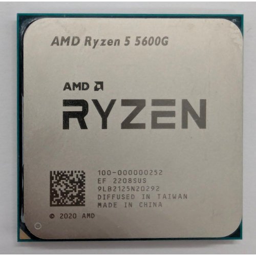 Процесор AMD Ryzen 5 5600G 3.9(4.4)GHz 16MB sAM4 Tray (100-000000252) (Відновлено продавцем, 794403) купити з перевіркою сумісності: огляд, характеристики, ціна у Києві, Львові, Вінниці, Хмельницькому, Івано-Франківську, Україні | інтернет-магазин TELEMART.UA фото