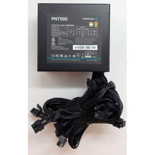 Блок живлення Deepcool PN750D 750W (R-PN750D-FC0B-EU) (Відновлено продавцем, 794408) купити з перевіркою сумісності: огляд, характеристики, ціна у Києві, Львові, Вінниці, Хмельницькому, Івано-Франківську, Україні | інтернет-магазин TELEMART.UA фото