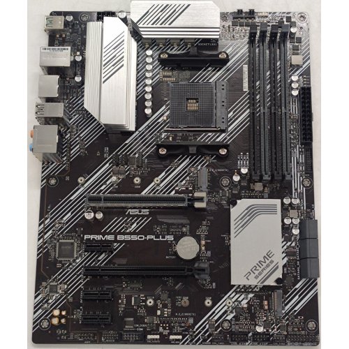 Купить Материнская плата Asus PRIME B550-PLUS (sAM4, AMD B550) (Восстановлено продавцом, 794445) с проверкой совместимости: обзор, характеристики, цена в Киеве, Днепре, Одессе, Харькове, Украине | интернет-магазин TELEMART.UA фото
