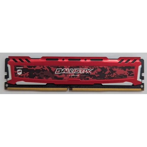 Озп Crucial DDR4 8GB 2400Mhz Ballistix Sport LT Red (BLS8G4D240FSEK) (Відновлено продавцем, 794471) купити з перевіркою сумісності: огляд, характеристики, ціна у Києві, Львові, Вінниці, Хмельницькому, Івано-Франківську, Україні | інтернет-магазин TELEMART.UA фото