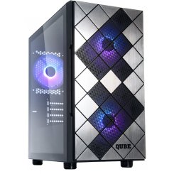 Корпус QUBE Impact ARGB Tempered Glass без БП (IMPACT_FMNU3) Black (Восстановлено продавцом, 794477)