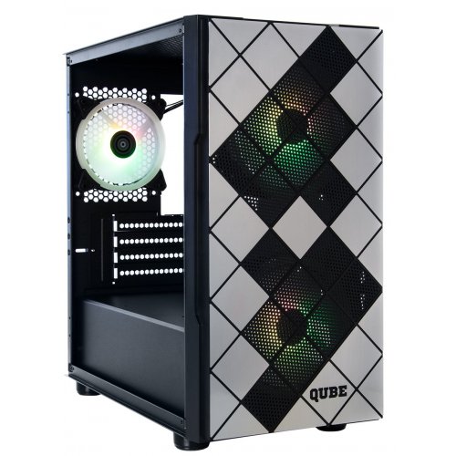 Корпус QUBE Impact ARGB Tempered Glass без БП (IMPACT_FMNU3) Black (Відновлено продавцем, 794477) купити з перевіркою сумісності: огляд, характеристики, ціна у Києві, Львові, Вінниці, Хмельницькому, Івано-Франківську, Україні | інтернет-магазин TELEMART.UA фото
