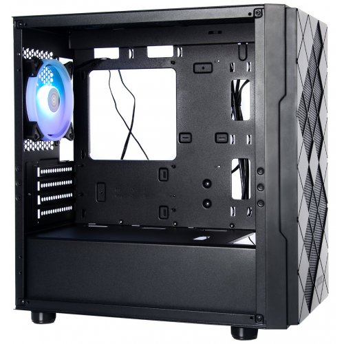 Корпус QUBE Impact ARGB Tempered Glass без БП (IMPACT_FMNU3) Black (Відновлено продавцем, 794477) купити з перевіркою сумісності: огляд, характеристики, ціна у Києві, Львові, Вінниці, Хмельницькому, Івано-Франківську, Україні | інтернет-магазин TELEMART.UA фото