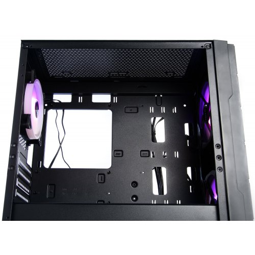 Корпус QUBE Impact ARGB Tempered Glass без БП (IMPACT_FMNU3) Black (Відновлено продавцем, 794477) купити з перевіркою сумісності: огляд, характеристики, ціна у Києві, Львові, Вінниці, Хмельницькому, Івано-Франківську, Україні | інтернет-магазин TELEMART.UA фото