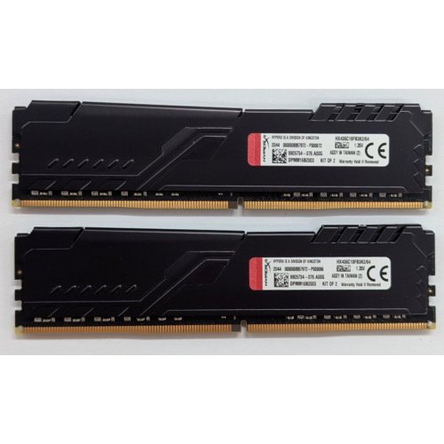 Озп HyperX DDR4 64GB (2x32GB) 3600Mhz Fury Black (HX436C18FB3K2/64) (Відновлено продавцем, 794672) купити з перевіркою сумісності: огляд, характеристики, ціна у Києві, Львові, Вінниці, Хмельницькому, Івано-Франківську, Україні | інтернет-магазин TELEMART.UA фото