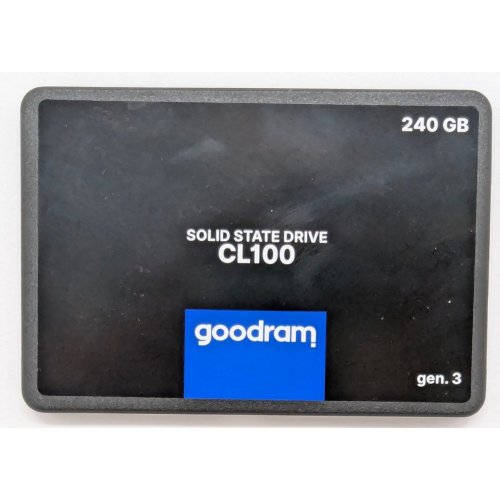 Купить Ssd-диск GoodRAM CL100 Gen.3 3D NAND TLC 240GB 2.5" (SSDPR-CL100-240-G3) (Восстановлено продавцом, 794692) с проверкой совместимости: обзор, характеристики, цена в Киеве, Днепре, Одессе, Харькове, Украине | интернет-магазин TELEMART.UA фото