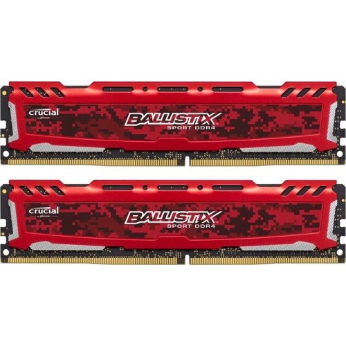 Продать ОЗУ Crucial DDR4 32GB (2x16GB) 2666Mhz Ballistix Sport LT Red (BLS2C16G4D26BFSE) по Trade-In интернет-магазине Телемарт - Киев, Днепр, Украина фото